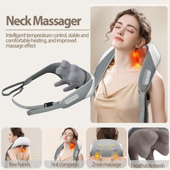 Neck Electric Massager U-Shaped with Vibration for Neck Pain Relief, Cervical, Memory Foam GenzVybs